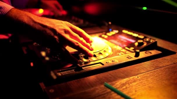 Mixing Nachtclub — Stockvideo