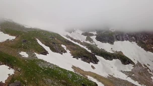 Veduta Aerea Degli Altopiani Innevati Delle Alpi Austria — Video Stock