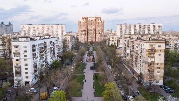 乌克兰基辅住宅建筑鸟瞰图 — 图库照片