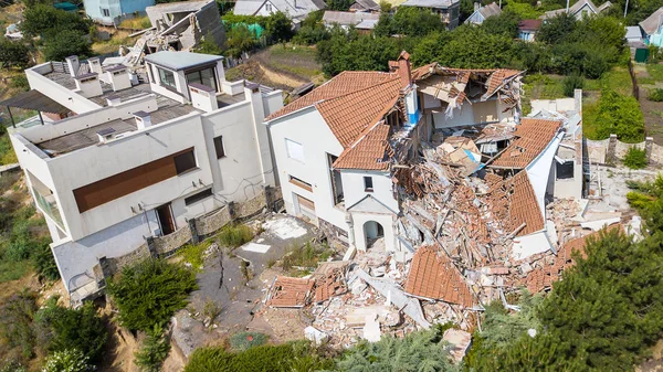 Casa Lujo Destruida Después Del Terremoto —  Fotos de Stock
