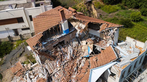 Casa Lujo Destruida Después Del Terremoto —  Fotos de Stock