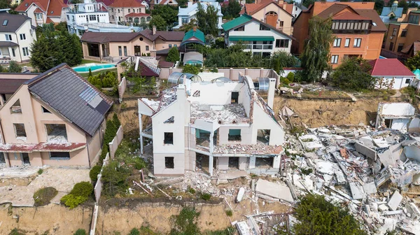 Casa Lujo Destruida Después Del Terremoto —  Fotos de Stock