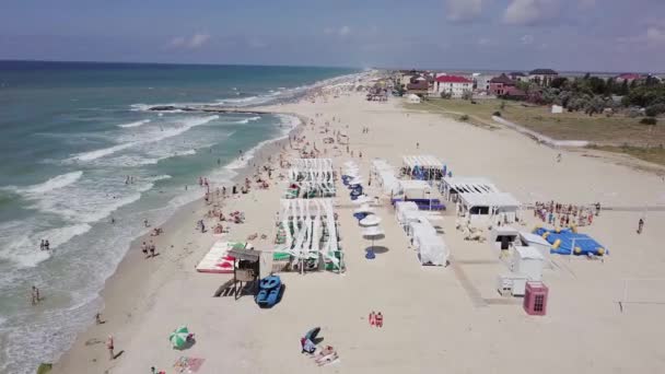 Järn Port Ukraina Juni 2018 Flygfoto Över Ett Lyxigt Rekreationsområde — Stockvideo