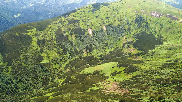 Veduta Delle Montagne Una Vista Volo Uccello — Foto Stock