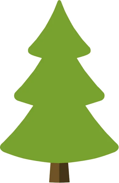 Weihnachtsbaum Flache Design Stil — Stockfoto
