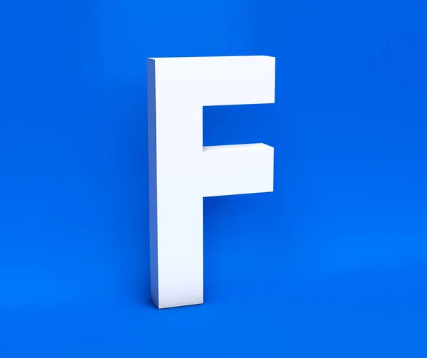 White Symbol Blue Background Render — Stock Photo, Image