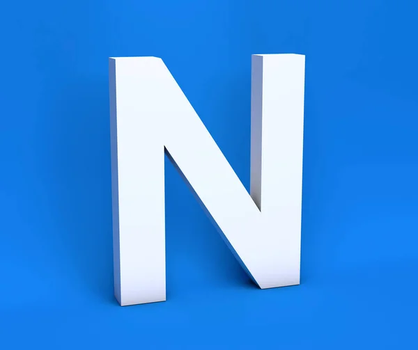 White Symbol Blue Background Render — Stock Photo, Image