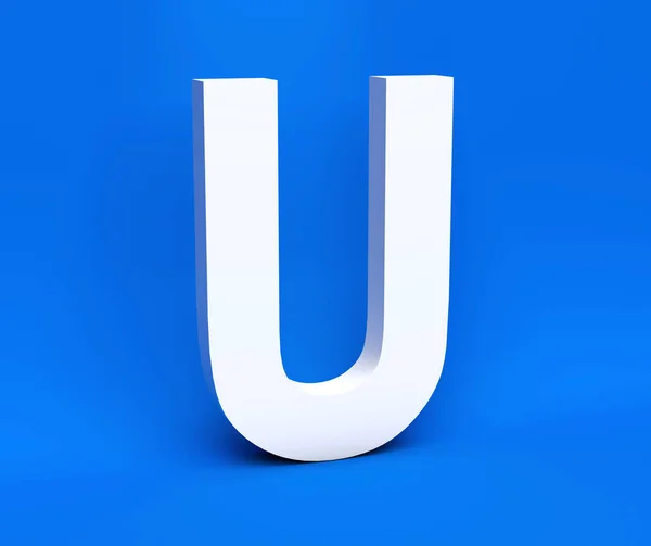 White Symbol Blue Background Render — Stock Photo, Image