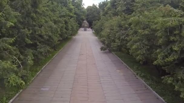 摄像机穿过过道的通道 — 图库视频影像