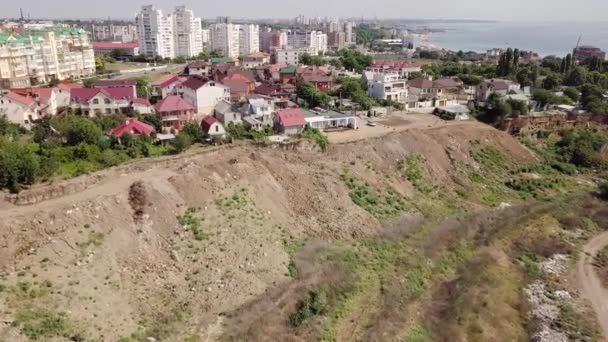 Break Ground Earthquake Chernomorsk Ukraine — Stock Video