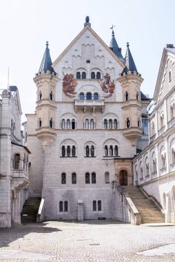 Castle Neuschwanstein Alp dağ.