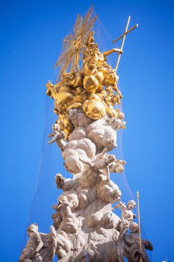 Viyana, Avusturya 'da mavi gökyüzüne karşı veba sütunu