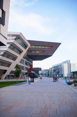 Viyana, Avusturya-06 Haziran 2018: Viyana ekonomi ve Iş Üniversitesi