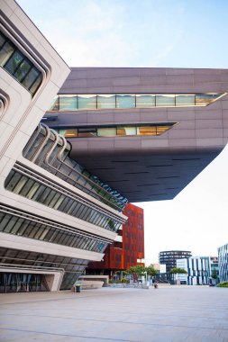 Viyana, Avusturya-06 Haziran 2018: Viyana ekonomi ve Iş Üniversitesi