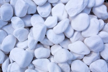 White gravel stone floor texture background