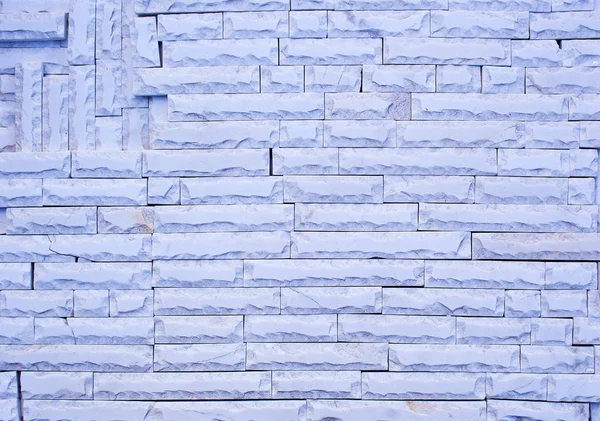 Wall of neatly laid out white brick, background — Stock Photo, Image