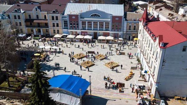 Jitomir Ukraine Avril 2018 Pâques Sur Place Centrale — Photo