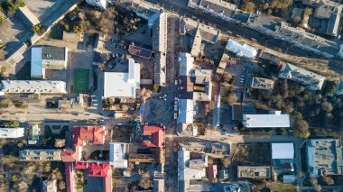 Zhytomyr, Ukrayna - 8 Nisan 2018: İnsanlar Paskalyayı merkez meydanda kutluyor.