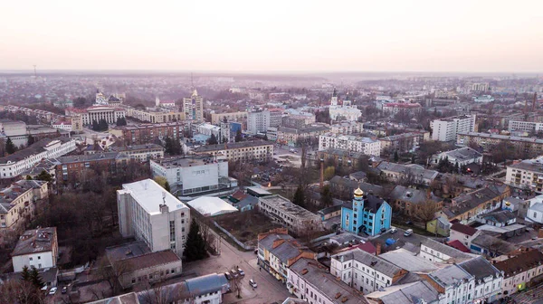 Zhytomyr Ukraina April 2018 Centrala Vägkorsningen Liten Stad Ukraina — Stockfoto