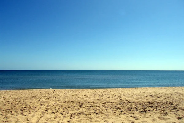 Tło Plażą Morzem Niebem — Zdjęcie stockowe