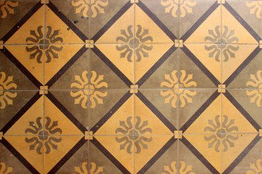 Geometrik tasarımlı fayans