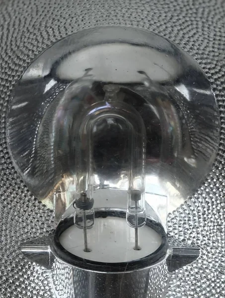 Close Up of Halogen Lamp, Tungsten Halogen or Quartz Iodine Lamp, Is An Incandescent Lamp.