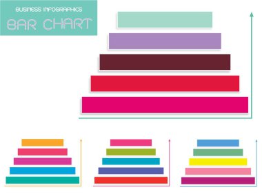 İş ve pazarlama kavramları, piramit diyagramı Infographics arka plan veya şablon diyagram için kopya alanı ile renkli adımlar kümesi vektör içerik ekleme.