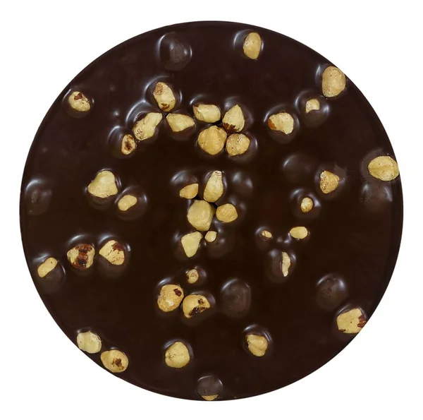 Sweet Food Sweet Chocolate Macadamia Isolated White Background — Stock Photo, Image