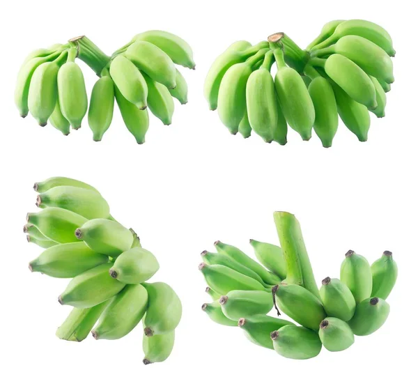 Frutas Conjunto Bananas Selvagens Não Maduras Bananas Asiáticas Bananas Cultivadas — Fotografia de Stock