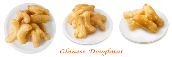 Snack Dessert Top View Chinese Traditional Snacks Deep Fried Doughstick — Stok Foto