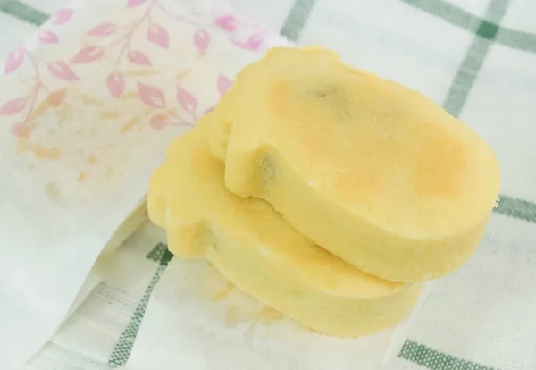 Dessert Und Süßspeisen Köstliche Taiwanesische Ananaskuchen Mit Süßer Papiertütenverpackung — Stockfoto