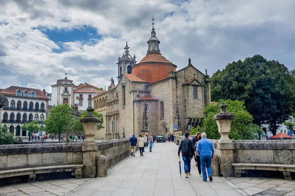 阿马兰泰 葡萄牙 2018年6月10日 Tamega 的人们向 Goncalo 的教堂 波尔图区 葡萄牙 — 图库照片