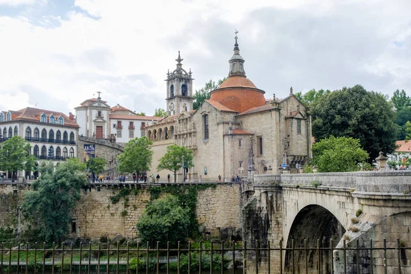 Amarante Portugal Junio 2018 Puente Goncalo Sobre Río Tamega Distrito — Foto de Stock