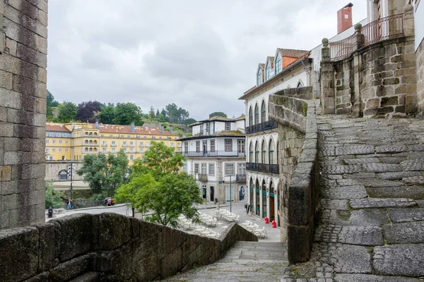 Amarante Portugal Junio 2018 Viejas Calles Que Circulan Por Iglesia — Foto de Stock