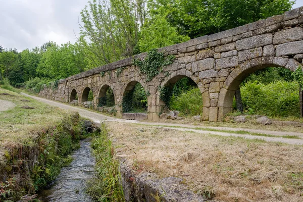 Felgueiras Portugal June 2018 Aqueduct Masonry Composed Perfect Back Arches — Stock Photo, Image