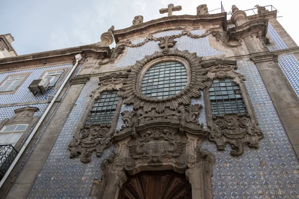 Oporto Portugal Septiembre 2018 Detalles Arquitectura Iglesia Orden Del Rosario — Foto de Stock