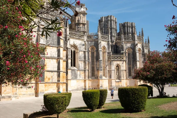 Batalha Portugal Setembro 2018 Exterior Mosteiro Batalha Nos Dias Ensolarados — Fotografia de Stock