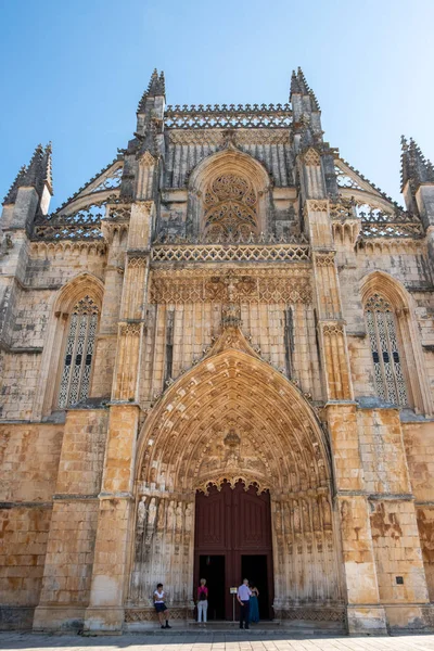 Batalha Portugal Septiembre 2018 Detalles Del Exterior Del Monasterio Batalha — Foto de Stock