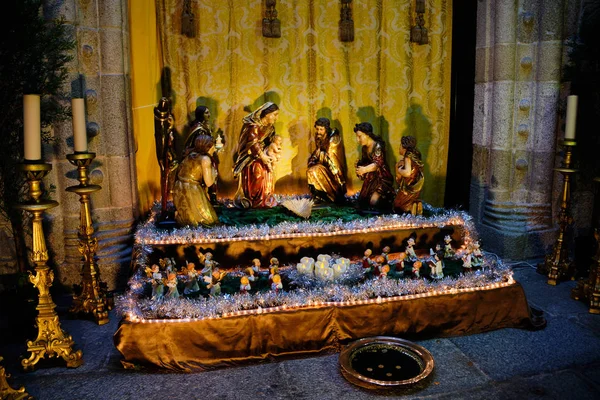 Braga Portugal Dezembro 2018 Berço Natal Detalhes Catedral Braga Portugal — Fotografia de Stock