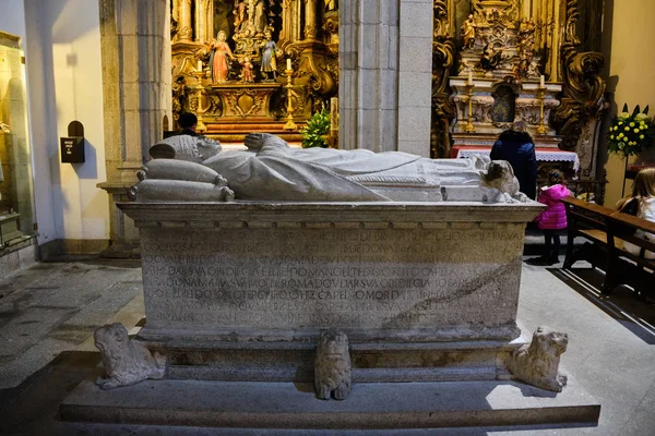 Braga Portugal Dezembro 2018 Detalhes Catedral Braga Portugal — Fotografia de Stock