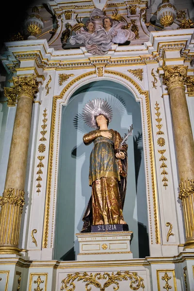 Braga Portugal Dezembro 2018 Estátua Luzia Detalhes Catedral Braga Portugal — Fotografia de Stock