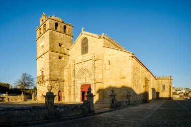 Vila yapmak Conde, Portekiz - 03 Ocak 2019: St John the Baptist Kilisesi, Porto bölgesi, Portekiz