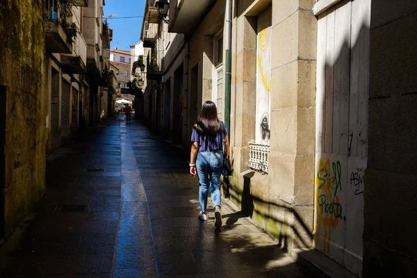 Rua histórica Pontevedra — Fotografia de Stock