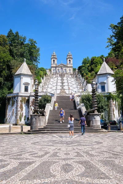 葡萄牙布拉加 2020年8月22日 萨梅罗夫人保护区 Sanctuary Our Lady Sameiro 是位于葡萄牙布拉加的一个Marian保护区 — 图库照片