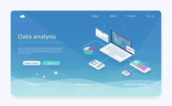 Análisis de datos, búsqueda de información, consulta del centro de datos, optimización del motor de búsqueda — Vector de stock