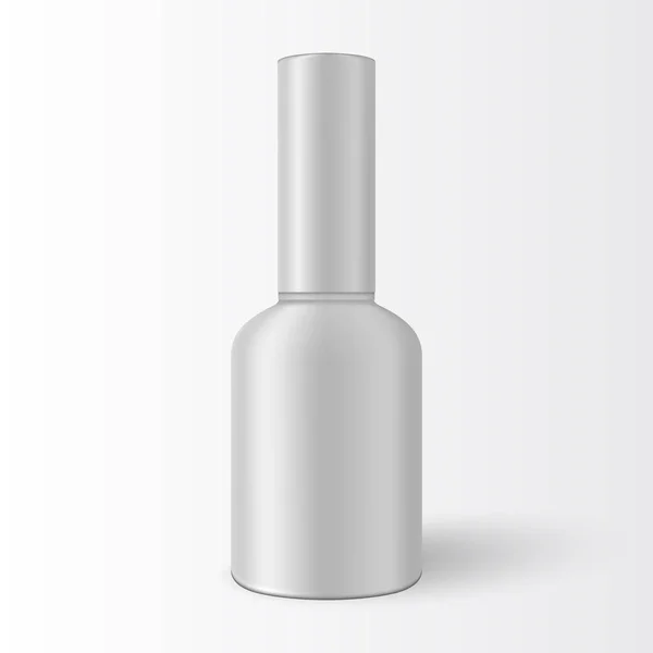 Pacchetto realistico prodotto cosmetico di lusso. Mockup bottiglia cosmetica realistica su sfondo bianco . — Vettoriale Stock