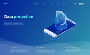 Veri koruma kavramı. Ağ veri güvenliği. Güvenlik, gizli veri koruması, karakter kaydetme kodu ile kavram.