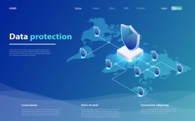 Veri koruma kavramı. Ağ veri güvenliği. Güvenlik, gizli veri koruması, karakter kaydetme kodu ile kavram.