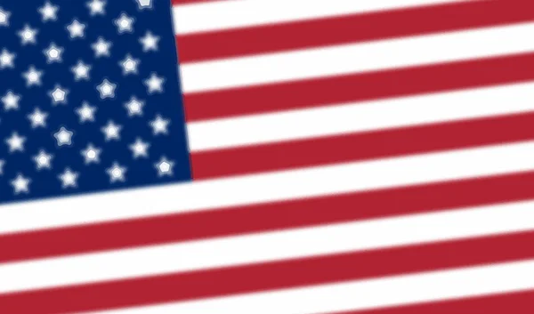 Bandeira dos Estados Unidos da América. ilustração da bandeira americana ondulada para o Dia da Independência . — Fotografia de Stock