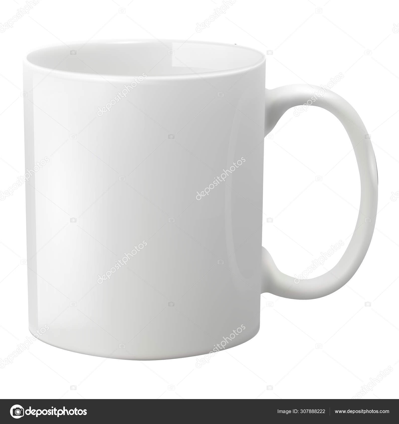 Download Template Ceramic Clean White Mug With A Matte Effect Without The Bright Glare Stock Photo Image By C Microphoto1981 Gmail Com 307888222
